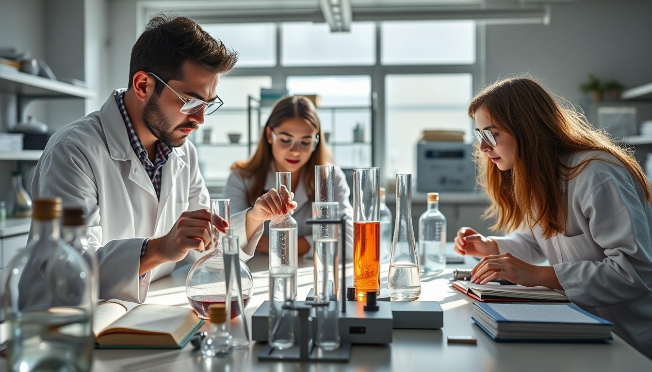 Structured study materials and learning resources on a desk